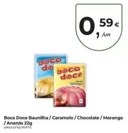 Aqui é fresco Boca Doce Baunilha / Caramelo / Chocolate / Morango / Ananás promoção