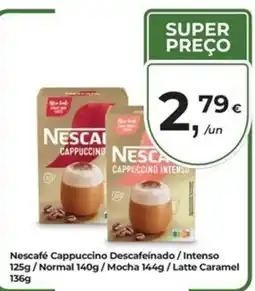 Aqui é fresco Nescafé Cappuccino Decaféinado / Intenso promoção