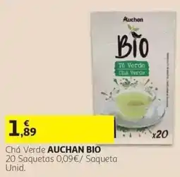 Auchan Chá Verde Auchan Bio promoção