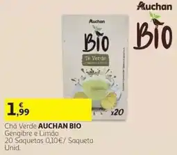Auchan Chá Verde Auchan Bio promoção