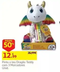 Auchan Colour Pinta o teu Dragão Teddy promoção