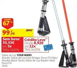 Auchan Sabre de Luz Star Wars promoção