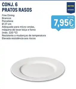 Makro pratos rasos promoção