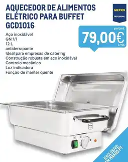 Makro aquecedor de alimentos elétrico para buffet gcd1016 promoção