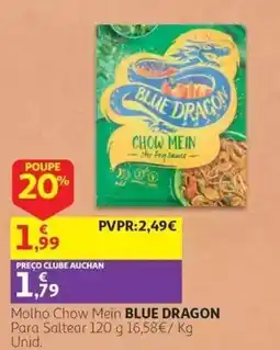 Auchan molho chow mein blue dragon promoção