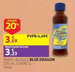 Auchan molho de ostra blue dragon promoção