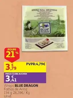 Auchan Wraps blue dragon promoção