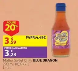 Auchan molho sweet chilli blue dragon promoção