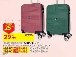 Auchan Trolley Rígido ABS AIRPORT Zen promoção