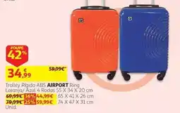 Auchan Trolley Rígido ABS AIRPORT Ring promoção