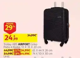 Auchan Trolley abs airport ginko promoção