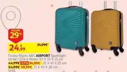 Auchan Trolley Rígido ABS AIRPORT Spotlight promoção