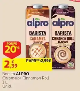Auchan Barista alpro Caramelo/ Cinnamon Roll promoção