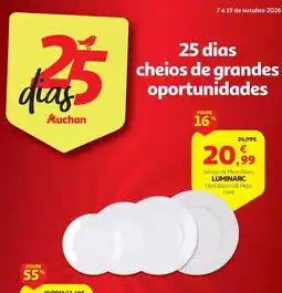 Auchan Serviço de Mesa Plumi Luminarc promoção