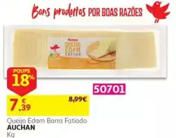 Auchan Queijo Edam Barra Fatiado Auchan promoção
