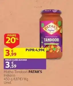 Auchan molho tandoori patak's promoção
