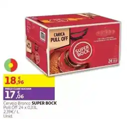 Auchan Cerveja Branca Super Bock promoção
