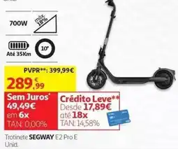 Auchan Trotinete segway e2 pro e promoção