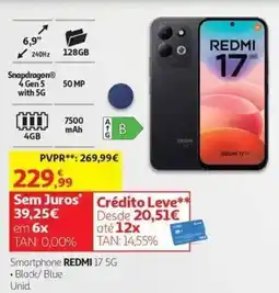 Auchan smartphone redmi 17 5g promoção