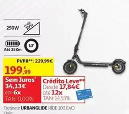 Auchan Trotinete urbanglide ride 100 evo promoção