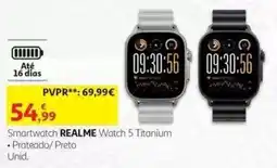 Auchan smartwatch realme watch 5 titanium promoção