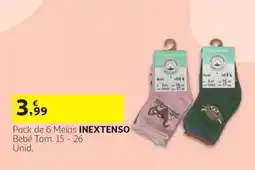 Auchan Pack de 6 Meias INEXTENSO promoção