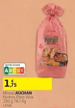 Auchan Massa auchan ninhos para wok promoção
