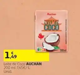 Auchan Leite de Coco Auchan promoção