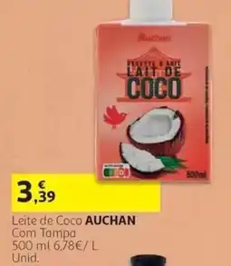 Auchan Leite de Coco Auchan promoção