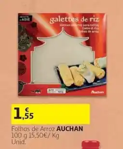 Auchan Folhas de Arroz Auchan promoção