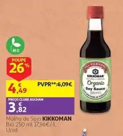Auchan molho de soja kikkoman bio promoção