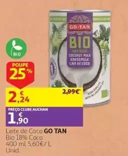 Auchan Leite de Coco Go Tan promoção