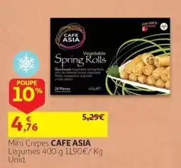 Auchan Mini Crepes CAFE ASIA promoção