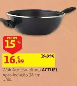 Auchan Wok Aço Esmaltado Actuel promoção