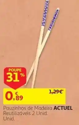 Auchan Pauzinhos de Madeira Actuel promoção