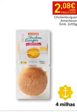 Recheio Chicken Burger Amanhecer promoção