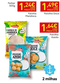 Recheio Ferbar polvilho azedo promoção