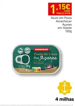 Recheio Amanhecer posta de atum dos açores em azeite promoção