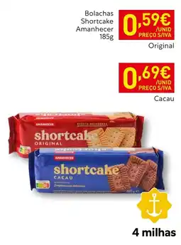 Recheio Bolachas shortcake amanhecer promoção