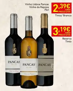 Recheio Vinho lisboa pancas vinha da raposa promoção