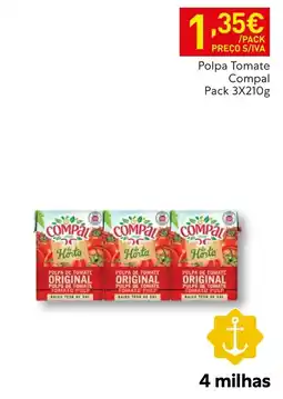 Recheio Polpa Tomate Compal promoção