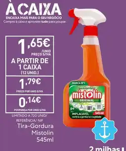 Recheio Tira-Gordura Mistolin promoção