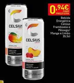 Recheio Bebida Energética Celsius Framboesa e Pêssego/ Manga e Limão promoção