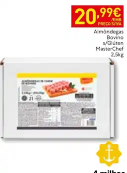 Recheio Almôndegas bovino s/glúten masterchef promoção