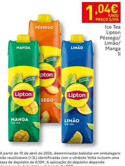 Recheio Ice Tea Lipton Pêssego/ Limão/ Manga promoção