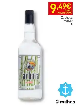 Recheio Cachaça Milbar promoção