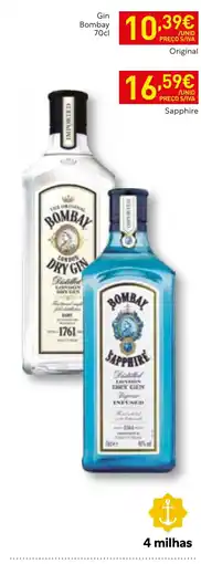 Recheio Gin Bombay promoção