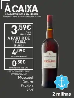 Recheio Moscatel Douro Favaios promoção