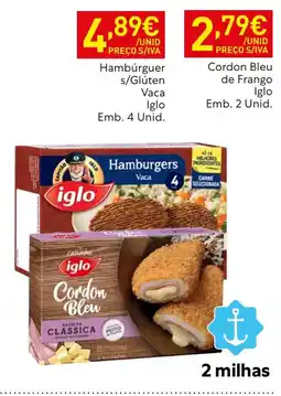 Recheio Hambúrguer s/glúten vaca iglo promoção