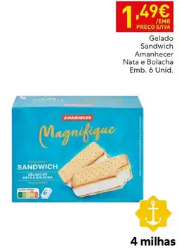 Recheio Gelado sandwich amanhecer nata e bolacha promoção